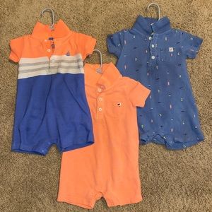 Bundle of three Carters rompers